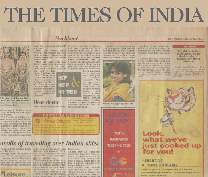 Times of India Clipping